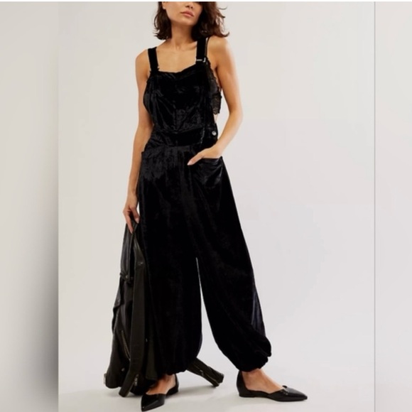 Free People Pants - Free People Follow The Sun Velvet Jumpsuit